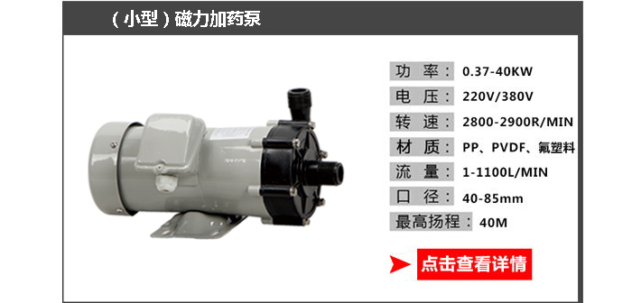 1小型磁力加藥泵